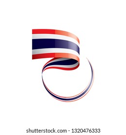 Thailand flag, vector illustration on a white background