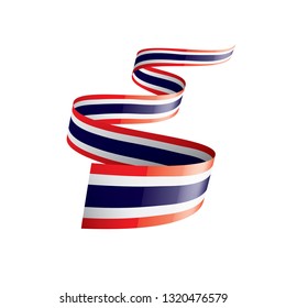 Thailand flag, vector illustration on a white background