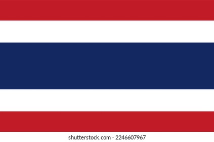 thailand flag vector. very suitable to be used as a picture, book cover.