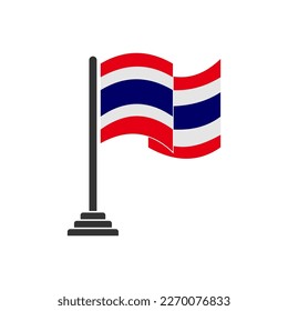 Indicadores de Tailandia conjunto de iconos, símbolo del símbolo del vector del día de la independencia de Tailandia