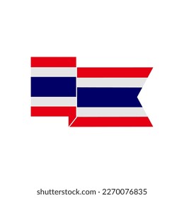 Thailand flags icon set, Thailand independence day icon set vector sign symbol