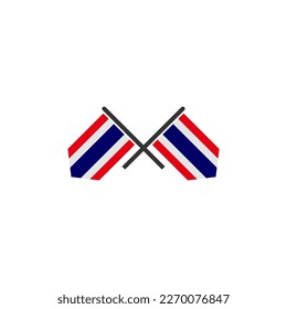 Thailand flags icon set, Thailand independence day icon set vector sign symbol