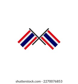 Thailand flags icon set, Thailand independence day icon set vector sign symbol