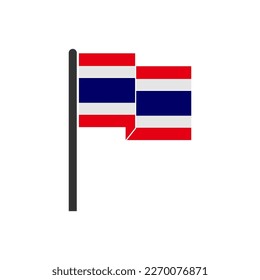 Thailand flags icon set, Thailand independence day icon set vector sign symbol