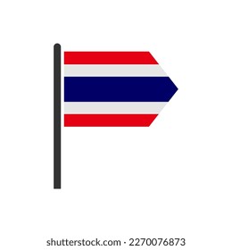 Thailand flags icon set, Thailand independence day icon set vector sign symbol