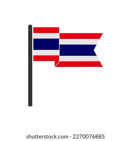 Thailand flags icon set, Thailand independence day icon set vector sign symbol