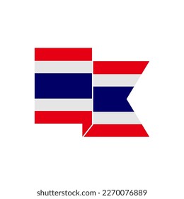 Thailand flags icon set, Thailand independence day icon set vector sign symbol