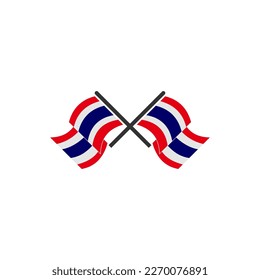 Thailand flags icon set, Thailand independence day icon set vector sign symbol