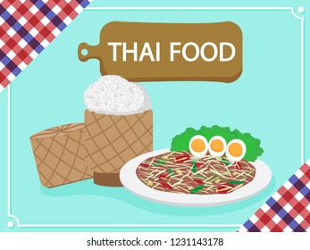 Thailand food vector