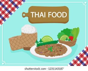 Thailand food vector
