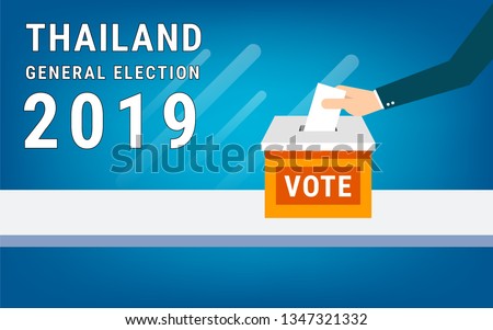 Thailand general election 2019 vector illustration.