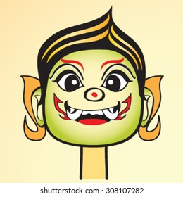 Thailand Giant Chef cartoon vector illustration