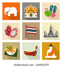 Thailand icon set