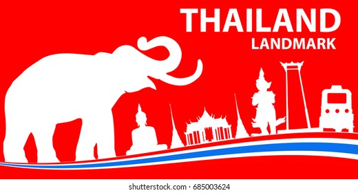 Thailand Landmark vector