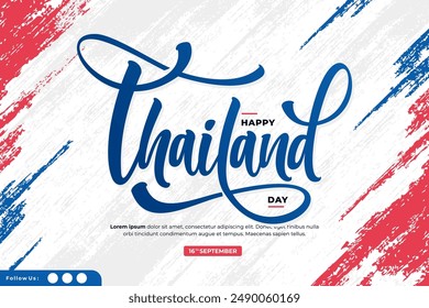 diseño de Vector de fondo de letras de tailandia