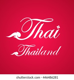 Thailand lettering design


