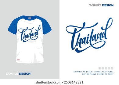 thailand lettering t shirt design