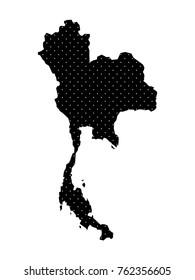 Thailand map background. Community map.Lines, points, circles and planes. Futuristic design.All elements are separated Abstract white background. Vector illustration EPS 10 .