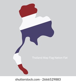 Thailand map flag Nation. Red, white, and blue country map, Flag of Thailand Map, thailand, flag,