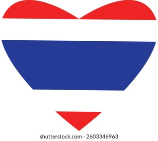 Thailand Map And Flag Vector Symbol Design