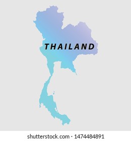 Thailand map for further use in other regions