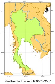 Thailand map Geo wallpaper