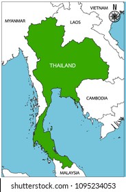 Thailand map Geo wallpaper