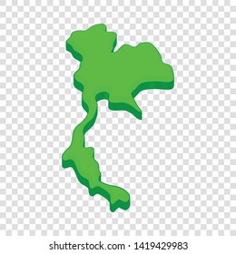 Thailand map icon. Cartoon illustration of Thailand map vector icon for web design