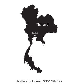 Thailand map icon vector illustration symbol design