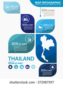 thailand map infographic