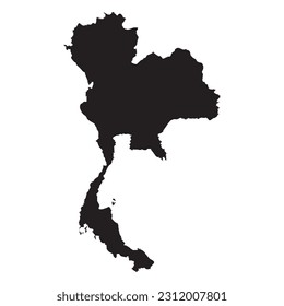 Thailand map logo vector illustration symbol design