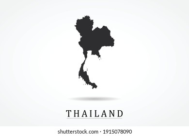 Thailand Map on white background - Vector illustration eps 10