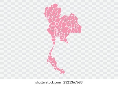 Thailand Map Rose Color Background quality files png