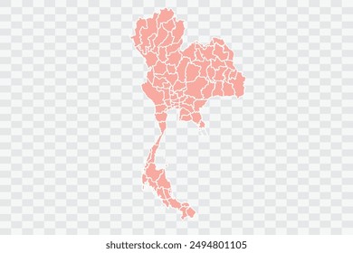 Thailand Map salmon Color Background quality files png