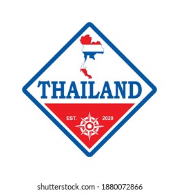 Thailand Map Vector , Asia Logo