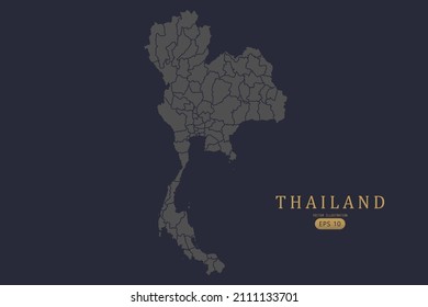 Thailand Map World Map International Vector Stock Vector Royalty Free