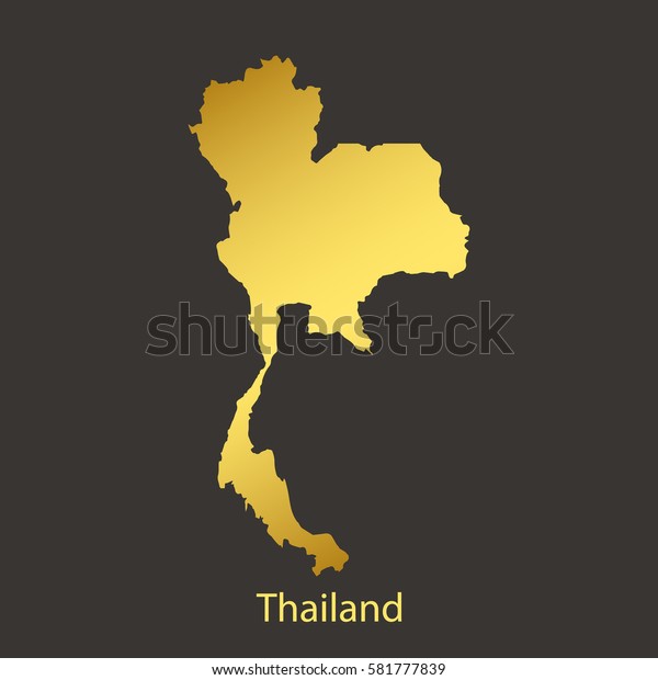 Thailand Mapborder Golden Gradient Vector Illustration Stock Vector Royalty Free 581777839 3097