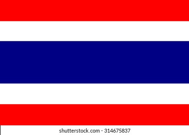 Thailand Nation Flag