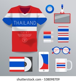 Thailand : National Corporate Products : Vector Illustration