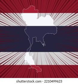 Thailand National Day Map Design