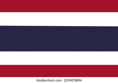 thailand national flag with size proportion.vector