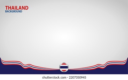 Thailand National Flag, Vector background for Independence Day and various other events