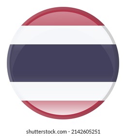 Vector de pabellón nacional de Tailandia EPS 10