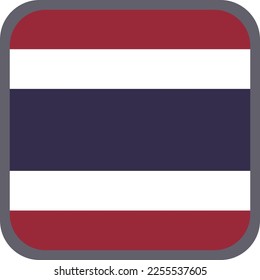 Thailand national flag  vector Illustration material