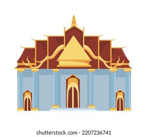 thailand palace design over white