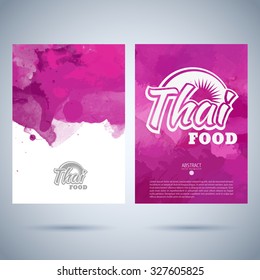 thailand pattern menu restaurant cafe vector menu cover template of thai food thailand pattern menu classic texture nutrient cafe mark burning dishes vintage original classical internal letterhead war