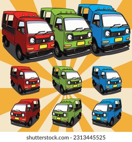 Thailand Phuket Tuk Tuk  vector collection asian