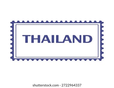 Thailand Briefmarke, Vektorsymbol auf weißem Hintergrund
Vektor-Briefmarke auf weißem Hintergrund