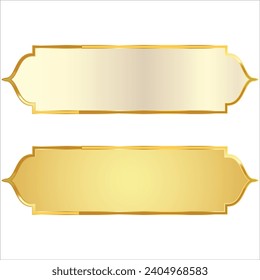 Thailand Retro-Frame-Muster exotische Grenzen goldfarbene elegante Text-Box-Banner-Clipkunst