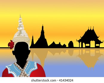 thailand scenery vector